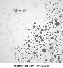 Futuristic dna eps 10, vector elegant  illustration