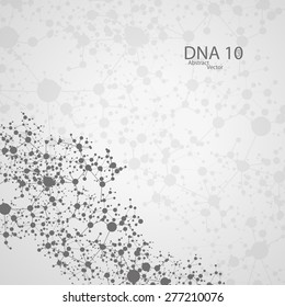 Futuristic dna eps 10, vector elegant  illustration