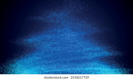 Onda de partículas en espiral de punto futurista. Tornado. Anuncio de Tecnología o ciencia. Abstractas onda de vórtice 3D. Ilustración vectorial.