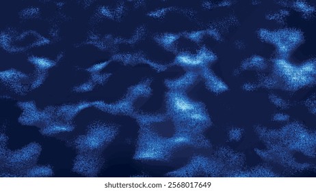 Futuristic dot wave. Abstract digital, bright particle wave. Dark background. Connection structure. Abstract 3d vector illustration.