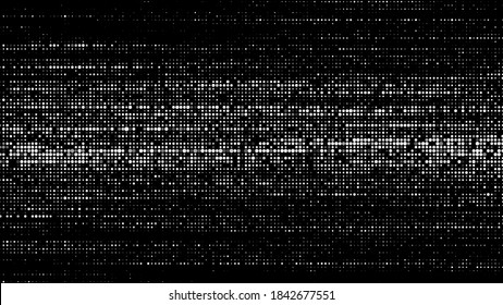 Futuristic dots background. Cyber background with particles different size. Technology particles illustration.