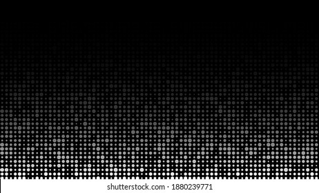 Futuristic dots background. Cyber background with particles different size. Technology particles illustration.