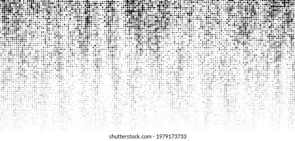 Futuristic dots background. Cyber background with particles different size. Technology particles illustration.