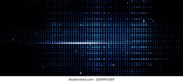 Futuristic dots background. Cyber background with particles different size. Technology particles illustration.
