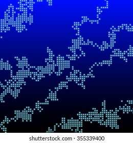 Futuristic dotted background - vector illustration