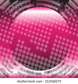 Futuristic dotted pink background