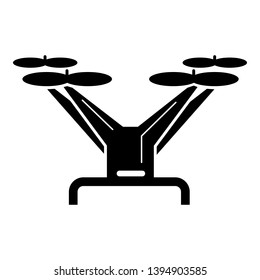 Futuristic drone icon. Simple illustration of futuristic drone vector icon for web design isolated on white background