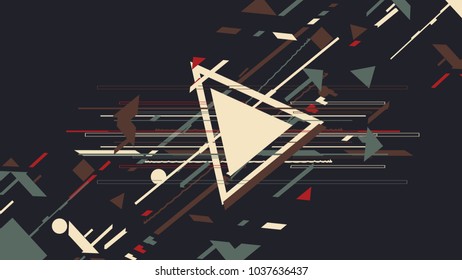 futuristic dynamic art geometric frame