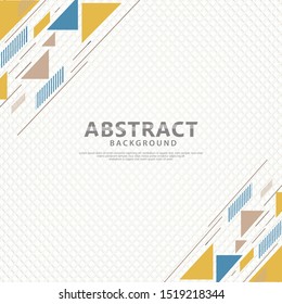 futuristic and dynamic colorful triangle lines composition ornament and texture modern pattern background, vector illustration