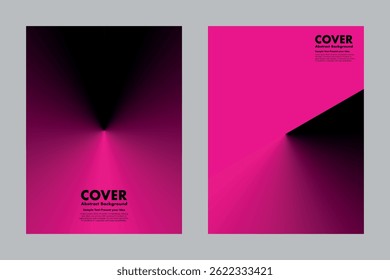 Fundo abstrato vetor dinâmico futurista com gradientes magenta brilhantes e formas geométricas nítidas, criando um efeito dramático de luz e sombra. Capa, cartaz, arte digital, apresentações.