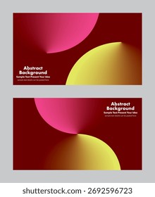 Futuristic dynamic vector abstract background with glowing yellow, pink and brown gradients and sharp curve shapes, creating a dramatic light and shadow effect. For covers page, digital artwork.