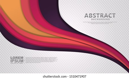 Futuristic and dynamic wave abstract overlap layer on pattern background. Texture with element decoration.