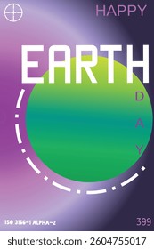 Futuristic Earth Day Poster, Suitable for Campaigns, Social Media, Editorials, Backgrounds, and Merchandise.