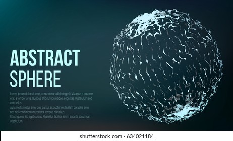 Futuristic Earth Globe. Abstract Technology Futuristic Network. Big Data Complex Vector. Digitally Generated Image. Vector
