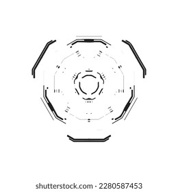 futuristic element icon, technology vector design
