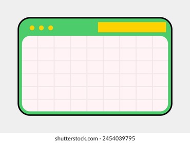 Futuristic element with retro color vector illustration. Vintage pop element.