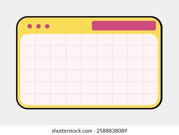 Futuristic element with retro color vector illustration. Vintage pop element.