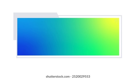 Futuristic element vector illustration. Colorful lower third video overlay.