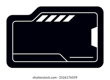 Futuristic element vector illustration. Colorful lower third video overlay.