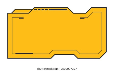 Futuristic element vector illustration. Colorful lower third video overlay.
