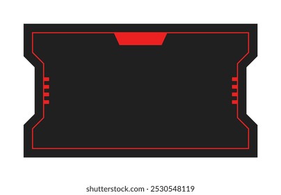 Futuristic element vector illustration. Colorful lower third video overlay.