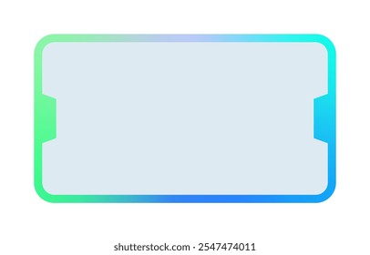 Futuristic element vector illustration. Colorful lower third video overlay.