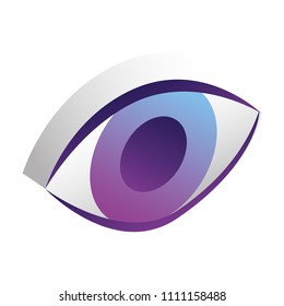 futuristic eye isometric avatar