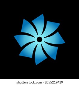 futuristic fan blade vector illustration