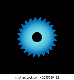 ilustración vectorial de ventilador futurista