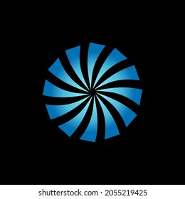 futuristic fan blade vector illustration