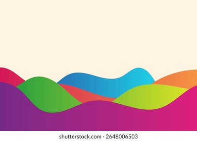 Fundo editável de gradiente ondulado fantasia futurista para banner, folheto, cartaz e muito mais