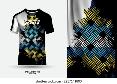 Diseño de camisetas futurista y fantástico adecuado para deportes, carreras, fútbol, juegos y vectores deportivos electrónicos