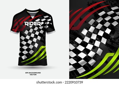 Futuristic and fantastic T shirt jersey design suitable for sports, racing, soccer, gaming and e sports vector