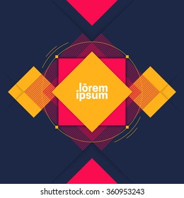 Futuristic flat background.