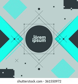 Futuristic flat background.