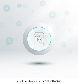 Futuristic Floating Sphere Vector Illustration