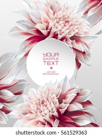 Futuristic flower abstract background for booklet covers, greeting cards, banners or posters, sales and other events