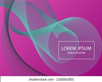 Futuristic fluid curve shapes composition. Landing page template vector. Abstract background design. Futuristic poster design. Wavy geometric curve lines grid texture swirl abstract background.