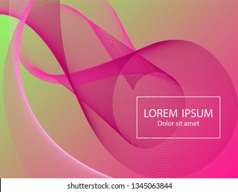 Futuristic fluid curve shapes composition. Landing page template vector. Abstract background design. Futuristic poster design. Wavy geometric curve lines grid texture swirl abstract background.