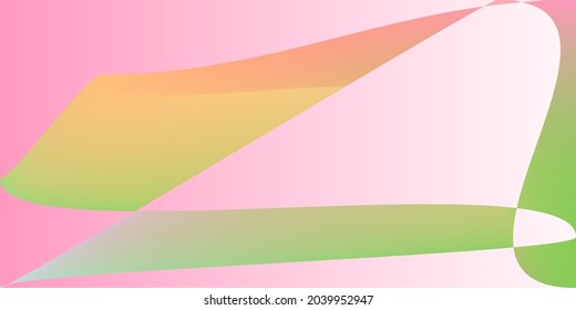 Futuristic Fluid Minimal Shape Blurred Background. Neon Multicolor Psychedelic Dynamic Smooth Surface. Digital Layers Technology Pink Illustration. Rainbow Color Smooth Pastel Modern Gradient Mesh.