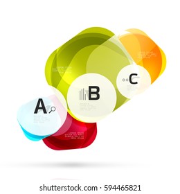 Cuadrados volantes futuristas, plantilla de fondo abstracto. Fondo de plantilla de vector para diseño de flujo de trabajo de impresión, diagrama, opciones de número o banner de diseño web