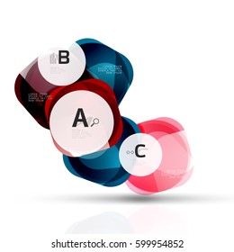 Futuristic flying squares, abstract background template. Vector template background for print workflow layout, diagram, number options or web design banner