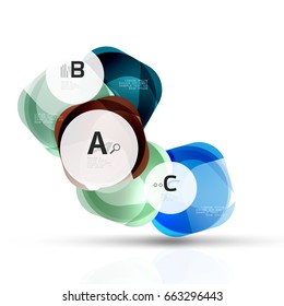 Futuristic flying squares, abstract background template. Vector template background for print workflow layout, diagram, number options or web design banner