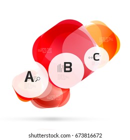 Futuristic flying squares, abstract background template. Vector template background for print workflow layout, diagram, number options or web design banner
