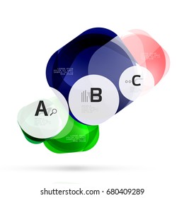 Cuadrados volantes futuristas, plantilla de fondo abstracto. Fondo de plantilla de vector para diseño de flujo de trabajo de impresión, diagrama, opciones de número o banner de diseño web