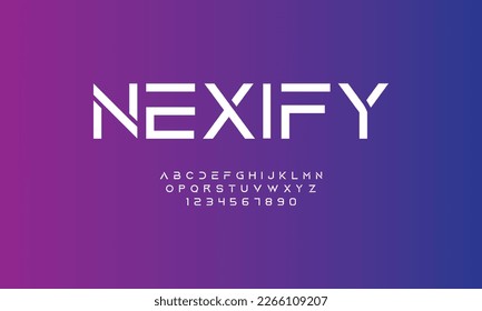 Futuristic font alphabet letters. Abstract technology space font and alphabet. Font for data science ,science, tech, space, medical, technology, digital interface projects. futuristic font Logo.