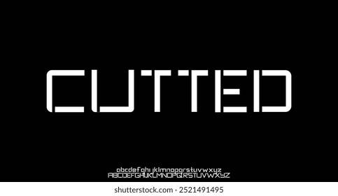 Futuristic font alphabet letters. Abstract technology space font and alphabet. Font for data science ,science, tech, space, medical, technology, digital interface projects. futuristic font Logo.