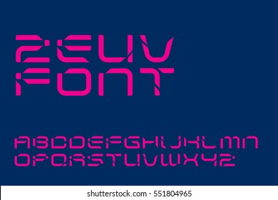 Futuristic font design