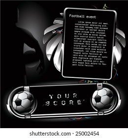 Futuristic football banner