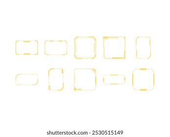 Futuristic Frame Border Element set